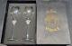 Versace Medusa Rosenthal Crystal White Wine Glasses Set withBox