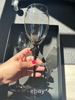 Versace Rosenthal Medusa Lumiere Haze Set 2 Pcs White Wine Glasses