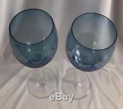 Versace Rosenthal Medusa Lumiere Long Stem Wine Glasses Set of 2