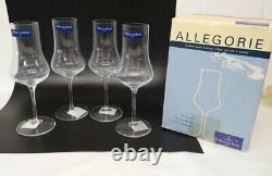 Villeroy & Boch ALLEGORIE Grappa Glasses Set of 4 New in Original Box Wine Bar