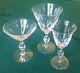 Vintage 1960's Crystal Glasses Set Martini/Wine/Cordial for 12 32 pieces