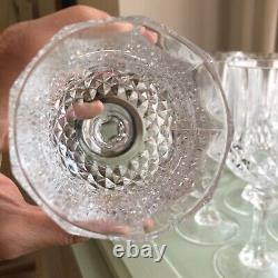 Vintage Crystal Wine Glasses Set 0f 11