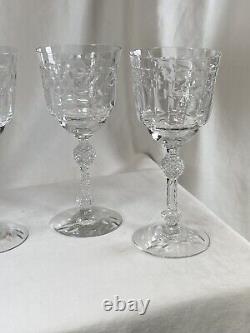 Vintage Fostoria Eaton Pattern Wine Glasses Set of 4