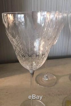 Vintage Rosenthal Set Wine Glasses Stemware Bjorn Wiinblad Romance 7.5 Crystal