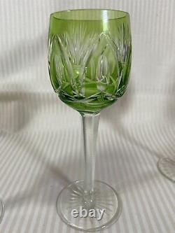 Vintage Rummer Crystal Wine Glasses Set of 3