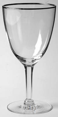 Vintage Silver Rim Wine Glasses 7 x 3.5 Set of 12