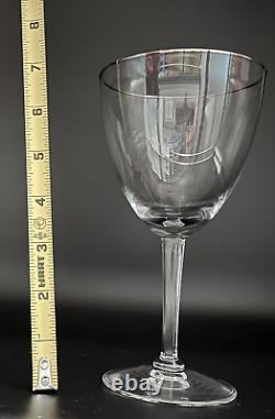 Vintage Silver Rim Wine Glasses 7 x 3.5 Set of 12