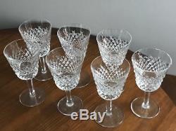 Vintage WATERFORD Crystal ALANA 5-7/8 4oz Claret Wine Glasses Set of 7