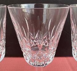 Vintage Waterford Crystal Lismore Water/Wine Glasses-6 7/8 H Set Of 4 NOS