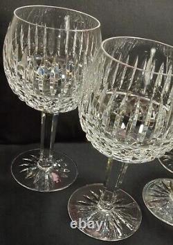 Vintage Waterford Lismore Crystal Balloon Wine Goblet Set of 4