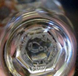 Vtg Set of 4 BACCARAT FRANCE Signed STEMWARE Glasses Barware Crystal Sherry