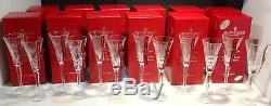 WATERFORD CRYSTAL 12 DAYS of CHRISTMAS TOASTING FLUTES COMPLETE SET 1-12