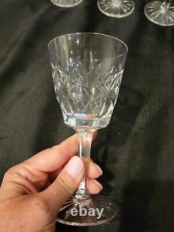 WATERFORD CRYSTAL Ashling (Cut) Clare Wine Glasses Set of 9