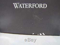 WATERFORD CRYSTAL, set 4 STEMLESS WINE GLASSES, BOLTON PATTERN NEW! ORIGINAL BOX