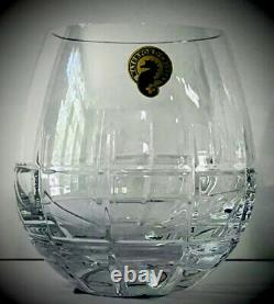 WATERFORD Crystal Stemless Wine Cluin New With Sticker- Set Of 3