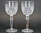 WATERFORD Cut Castletown Crystal 7 1/8 Claret Wine Glass Glasses Set of 2