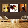 WINE&GLASS ready to hang picture set of 3 mounted on MDF/betterThan canvas print