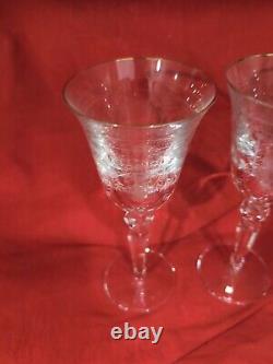 Waterford Charlemont Wine Glass, Elegant Stemware, 8 Tall, Set Of 2