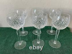 Waterford Crystal ALANA Set of 6 HOCK WINE GLASSES