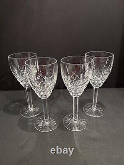 Waterford Crystal ARAGLIN Vintage Set of 4 Wine Glasses 7-1/8 EXCELLENT