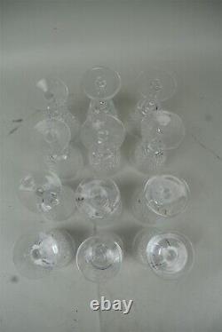Waterford Crystal Alana Claret Wine Glasses 5.75 Set of 12