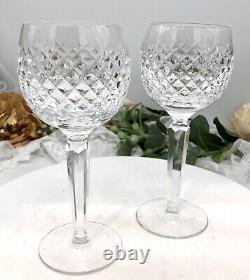Waterford Crystal Alana Wine Hock Blown Glass in Ireland set of 2