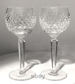 Waterford Crystal Alana Wine Hock Blown Glass in Ireland set of 2