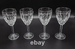 Waterford Crystal Araglin Platinum Wine Glasses Set of 4 7 1/8 H FREE SHIP