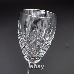 Waterford Crystal Araglin Platinum Wine Glasses Set of 4 7 1/8 H FREE SHIP