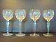 Waterford Crystal Araglin Wine Glasses 7 3/8 Tall 2 3/4 Wide Set Of 4