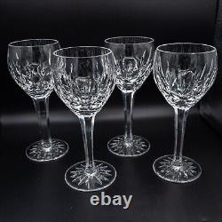 Waterford Crystal Ballymore Claret Wine Glasses 6 7/8 Set of 4 FREE USA SHIP