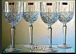 Waterford Crystal Brady Wine Glasses Goblets Set Of 4