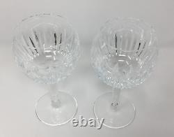 Waterford Crystal Carina Balloon Wine Glasses 7 1/8 Set of 2 Mint