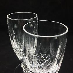 Waterford Crystal Colleen Claret Wine Glasses Short Stem 4 3/4 Stemware Set (2)