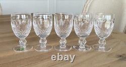 Waterford Crystal Colleen Short Stem 4.5 White Wine Glasses Set of 5