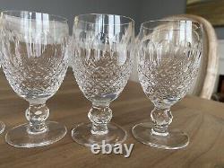 Waterford Crystal Colleen Short Stem 4.5 White Wine Glasses Set of 5