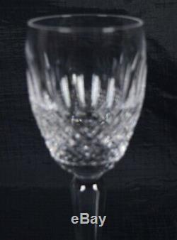 Waterford Crystal Colleen Tall Stem Wine Claret Glass Set Of 4 Signed