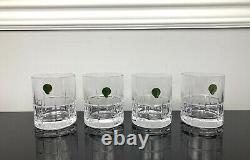 Waterford Crystal Double Old Fashioned Cluin Tumblers Brandy Glasses Set of 4