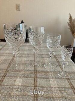 Waterford Crystal Glasses Set 40 Piece Powerscourt Collection Rare