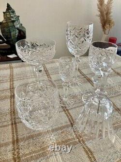 Waterford Crystal Glasses Set 40 Piece Powerscourt Collection Rare