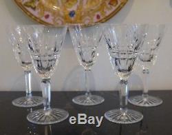Waterford Crystal Glenmore 6 1/4 White Wine Glass Set Of 5