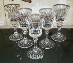 Waterford Crystal Innisfail Set of 5 White Wine Port Sherry Glasses 6 Cut Irish