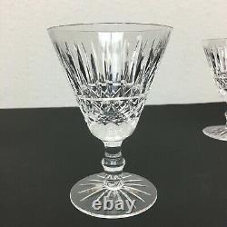 Waterford Crystal Ireland Tramore Maeve Wine Glasses 5 1/2 Goblet Set of 4