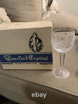 Waterford Crystal Kenmare 7-3/8 Hock Wine Glasses Set of 4