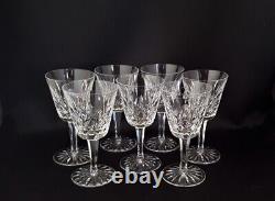 Waterford Crystal LISMORE 6 Claret Wine Glasses Goblets Set of 7