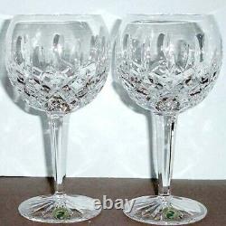 Waterford Crystal Lismore Balloon Wine SET/2 Glasses #156516 New In Box