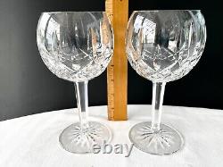 Waterford Crystal Lismore Balloon Wine or Goblet 7 1/8 Set Of Two Vintage