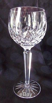 Waterford Crystal Lismore Set of 4 Wine Hock 7 1/2 Goblets 6 oz