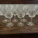 Waterford Crystal Lismore Water Wine Goblets Glasses 6-7/8 Set of 6