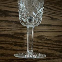 Waterford Crystal Lismore Water Wine Goblets Glasses 6-7/8 Set of 6